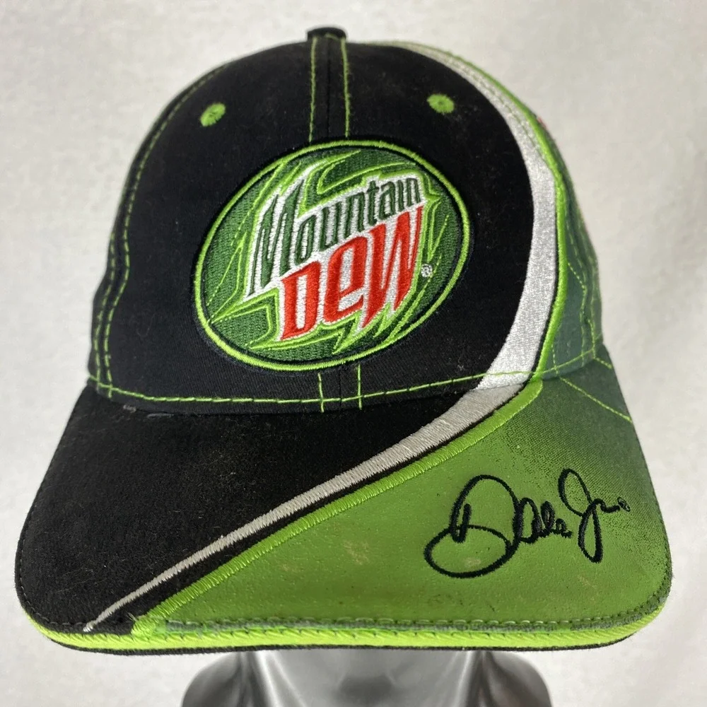 Dale Earnhardt 88 MtDew Hat Vintage Chase Authentics Nascar Jellyroll Elliott‎